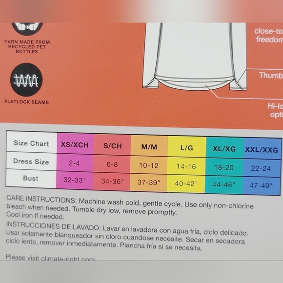 ClimateRight by CuddlDuds Women's XXL Plush Warmth Crew Neck Base Layer Top NEW - Picture 5 of 6